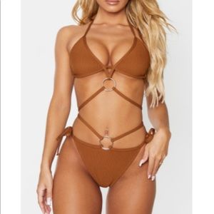 Pretty Little Thing Brown Bikini